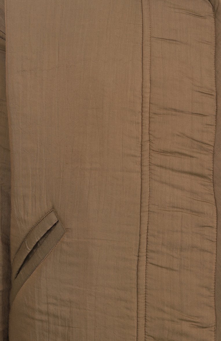 Женская куртка из вискозы и хлопка ISABEL MARANT ETOILE хаки цвета, арт. 25PVE0453FA/C1G04E | Фото 6 (Длина (верхняя одежда): Короткие; Рукава: Длинные; Материал подклада: Хлопок; Материал внешний: Вискоза; Кросс-КТ: Легкие, Куртка; Стили: Кэжуэл; Автоматизация ТО: Проставлено; Автоматизация состава: Проставлено)