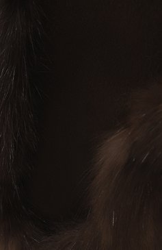 Мужская шапка-ушанка майкл с отделкой из меха соболя FURLAND коричневого цвета, арт. 0201414210045100022 | Фото 3 (Нос: Не проставлено; Материал: Натуральный мех, Текстиль; Материал сплава: Проставлено)