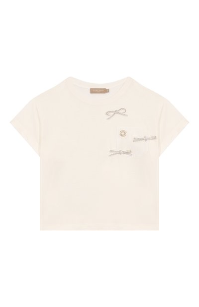 Футболка из вискозы ELIE SAAB JUNIOR, арт. EFTS016 V1/TS0378/12-16