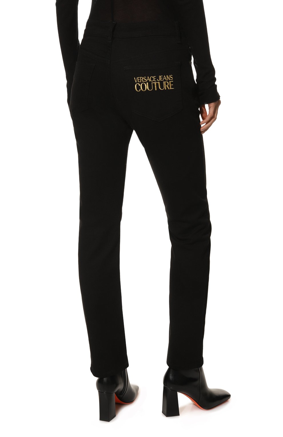 Джинсы VERSACE JEANS COUTURE, арт. 73HAB594-73DP519 C B0Y SLIM RIC VJC D STR BLK/CDW0, фото 4