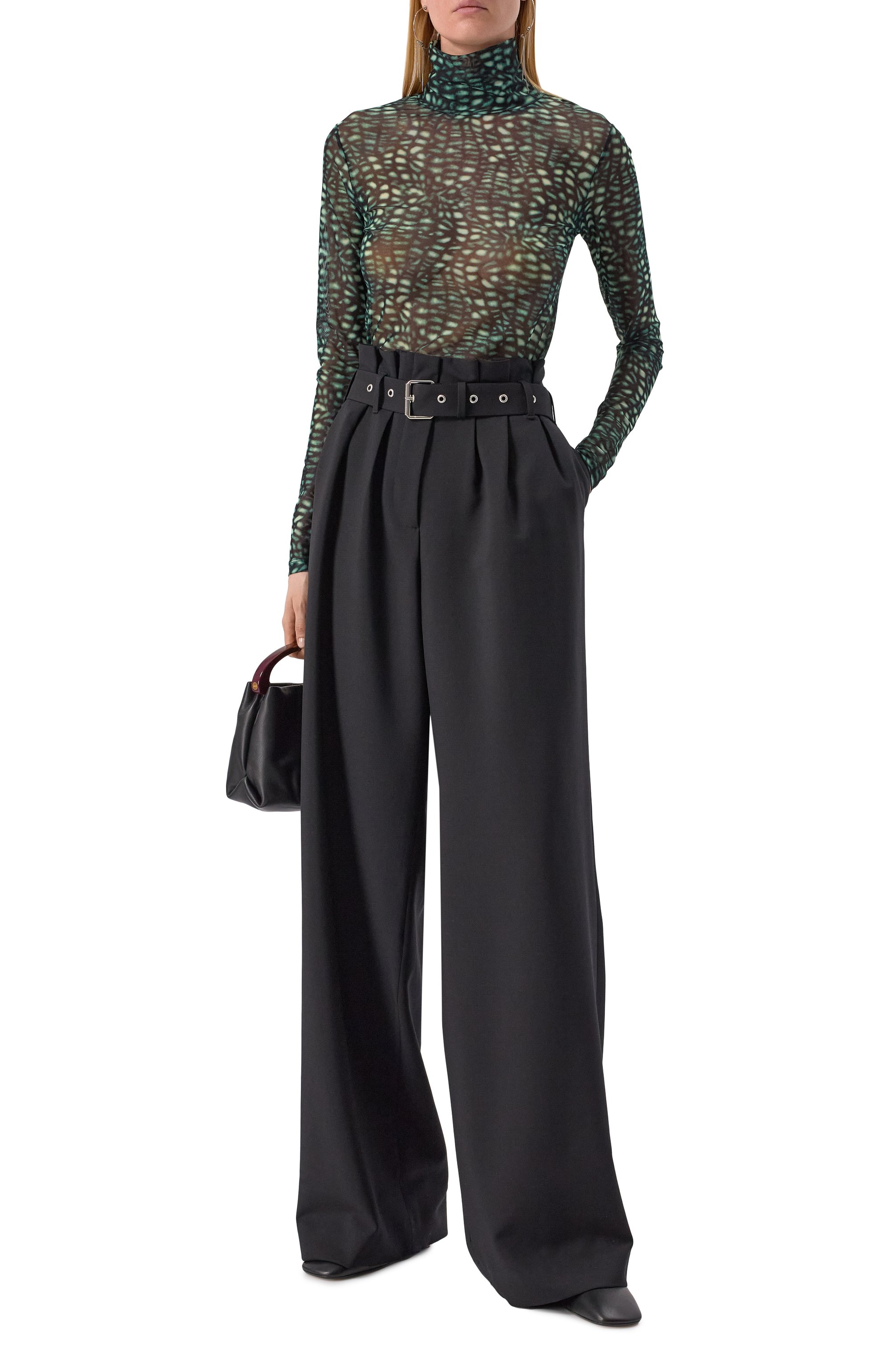 Шерстяные брюки DRIES VAN NOTEN, арт. 251-010926-1381, фото 2