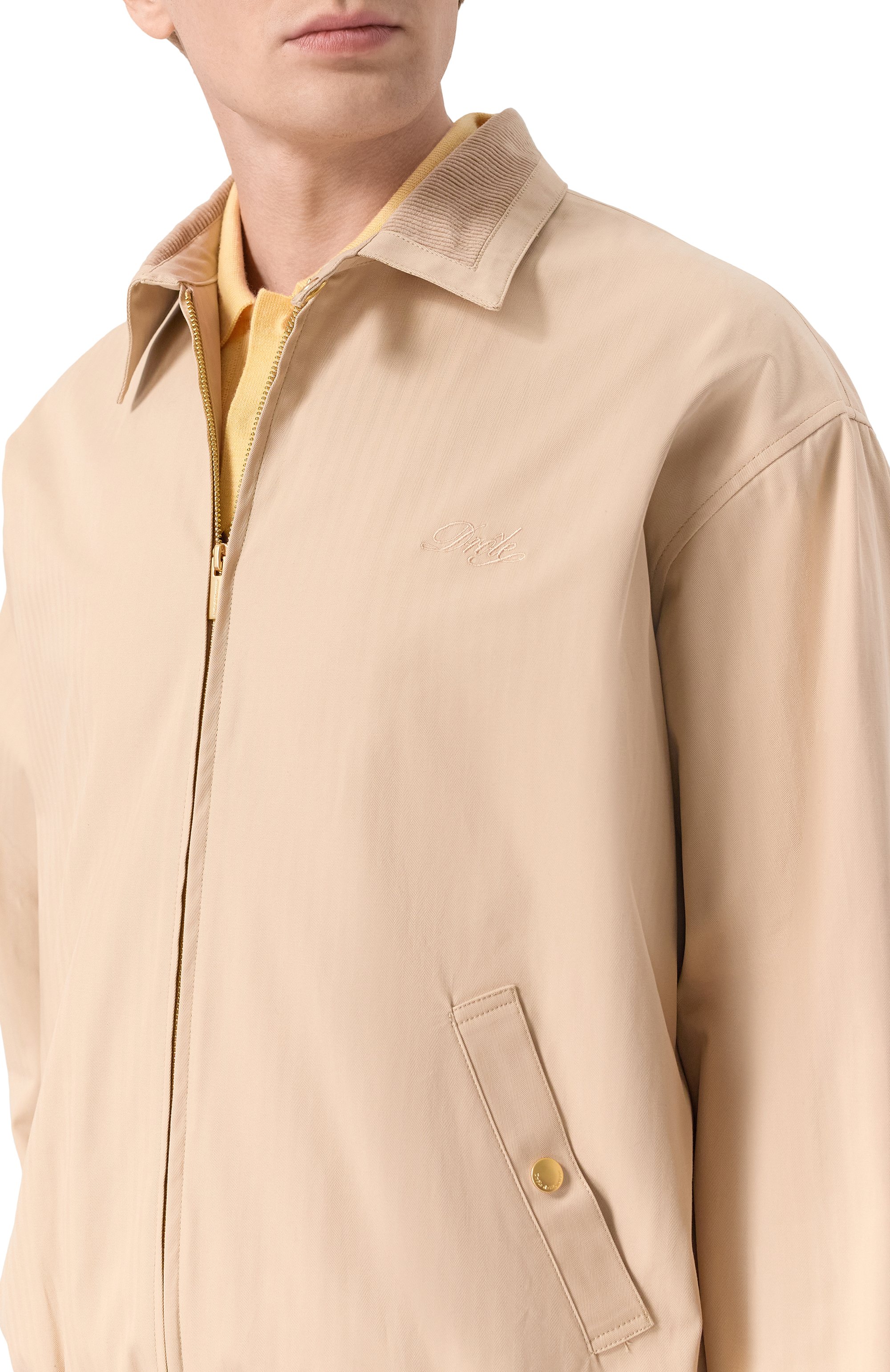 Хлопковый бомбер DROLE DE MONSIEUR, арт. PERM-JT180-C0206-BG, фото 5