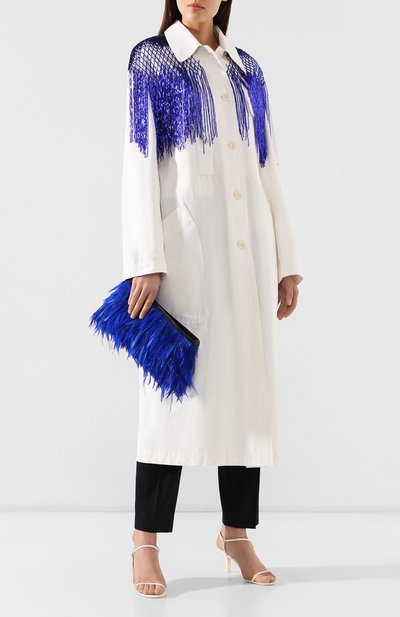 Хлопковый плащ DRIES VAN NOTEN белого цвета по цене 112000 руб., арт. 191-10226-7293, фото 2 Хлопковый плащ DRIES VAN NOTEN, арт. 191-10226-7293, фото 2