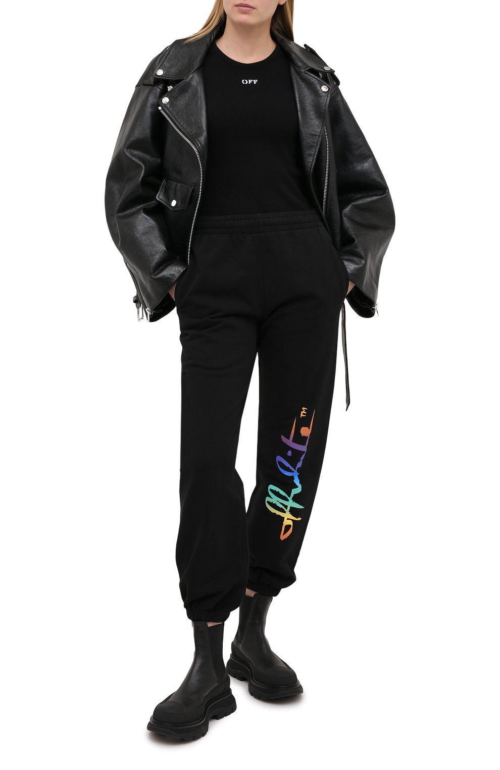 Хлопковая футболка OFF-WHITE, арт. 0WAD138F20JER0011001, фото 2