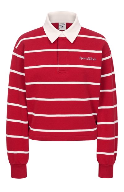 Хлопковое поло SPORTY AND RICH, арт. ST008606300RE33, фото 1