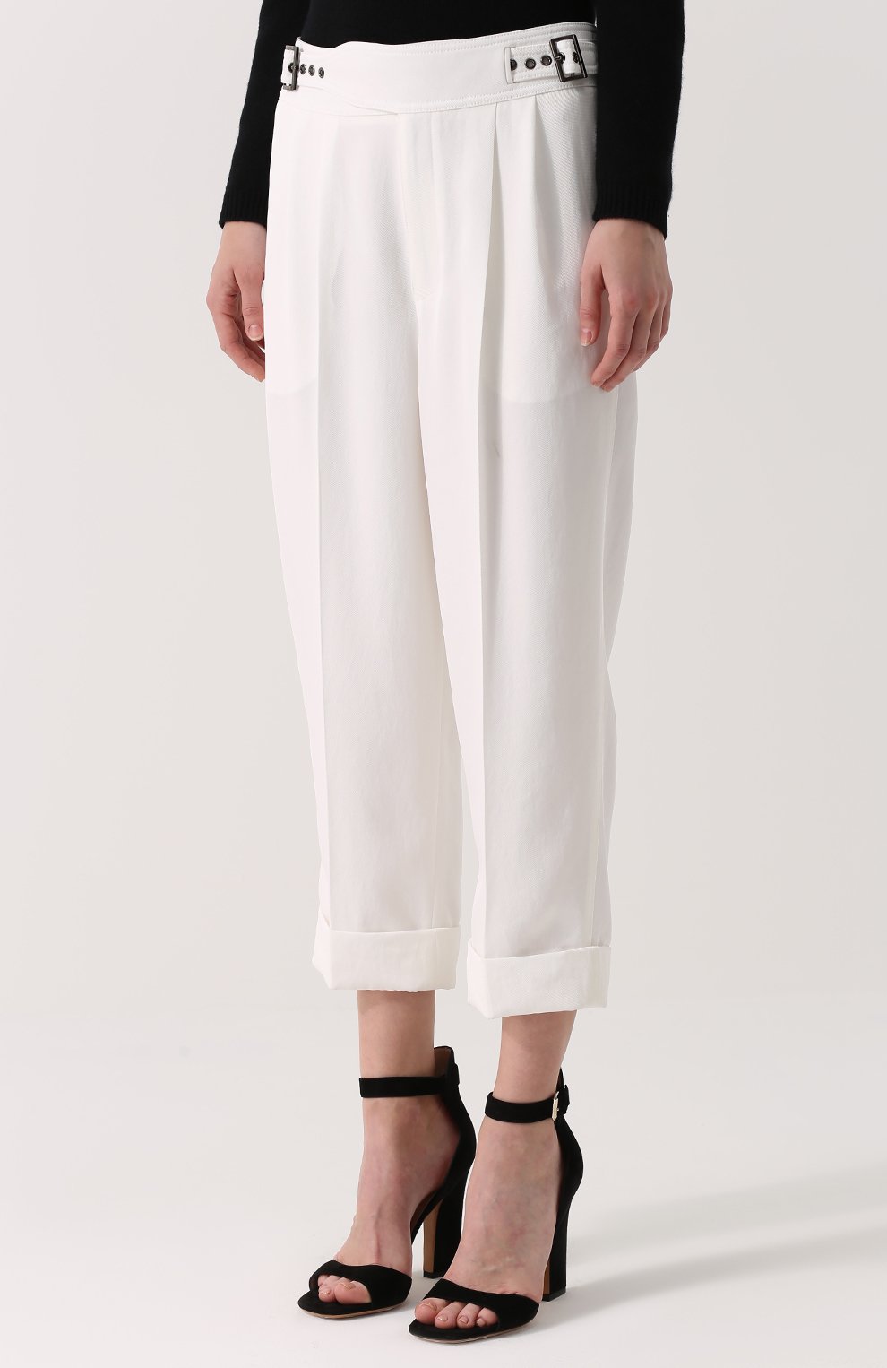 Укороченные брюки с защипами и отворотами TOM FORD, арт. PAW070/FAX185, фото 3