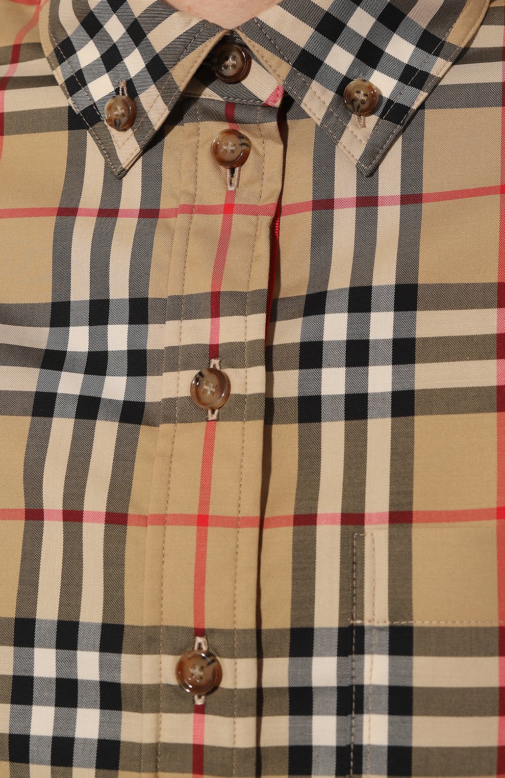 Хлопковая рубашка BURBERRY, арт. 8022284, фото 5