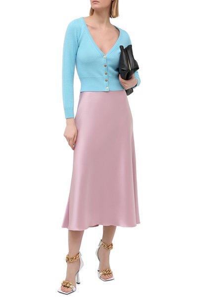 Кожаные босоножки VERSACE белого цвета по цене 120000 руб., арт. DST568P/DNA32, фото 2 Кожаные босоножки VERSACE, арт. DST568P/DNA32, фото 2