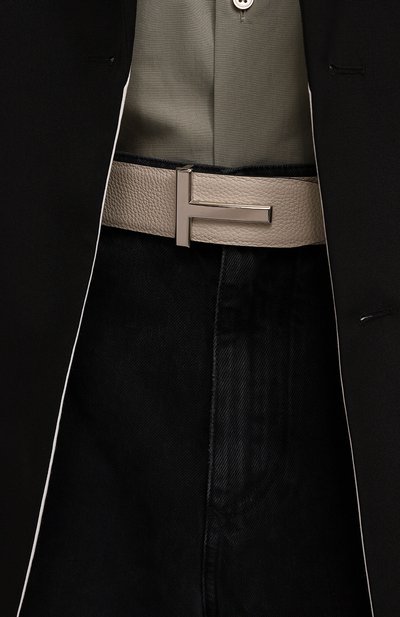 Двусторонний ремень TOM FORD светло-бежевого цвета по цене 72950 руб., арт. TB178P/LCL236, фото 2 Двусторонний ремень TOM FORD, арт. TB178P/LCL236, фото 2