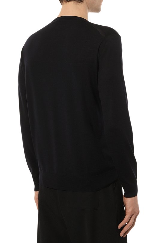 Шерстяной джемпер Prada UMM984-C5W-F0SVF Синий  UMM984-C5W-F0SVF Фото 4