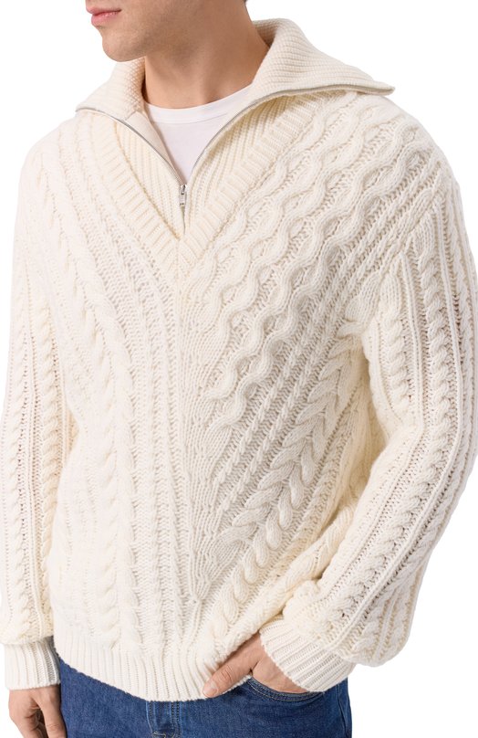 Кашемировый свитер MVST M25.1MM.K007/K003 Кремовый  M25.1MM.K007/K003 Фото 5