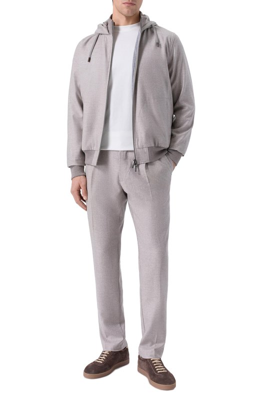 Брюки из шерсти и кашемира Capobianco 19M808.FA00./58 Бежевый  19M808.FA00./58 Фото 2