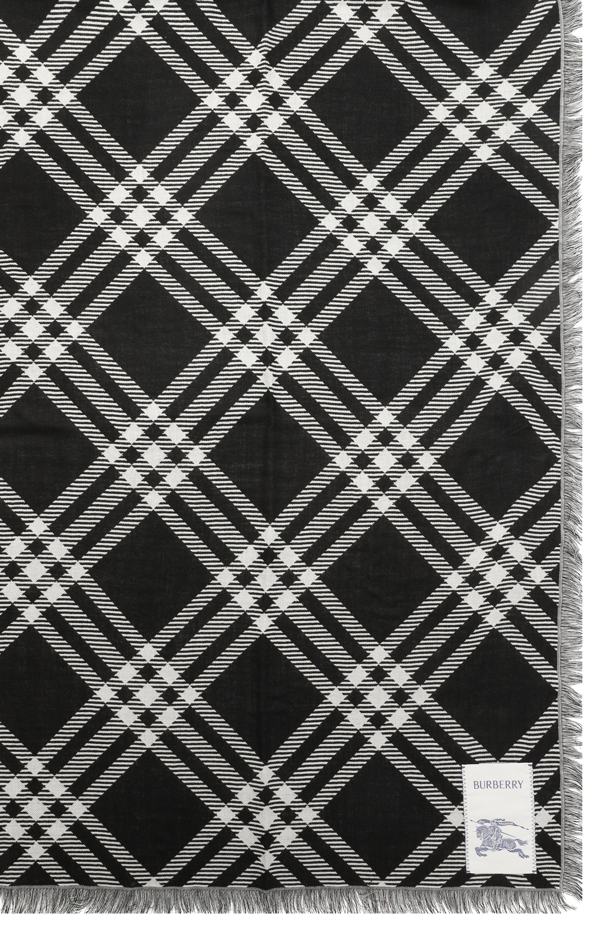 Шарф из шерсти и шелка BURBERRY, арт. 8110162, фото 4