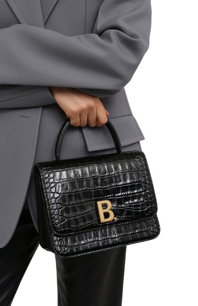 Сумка b. BALENCIAGA черного цвета по цене 127500 руб., арт. 644205/1LR7M, фото 2 Сумка b. BALENCIAGA, арт. 644205/1LR7M, фото 2