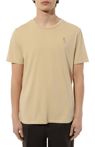 Хлопковая футболка RELIGION бежевого цвета по цене 5195 руб., арт. 12PBDN03, фото 3 Хлопковая футболка RELIGION, арт. 12PBDN03, фото 3