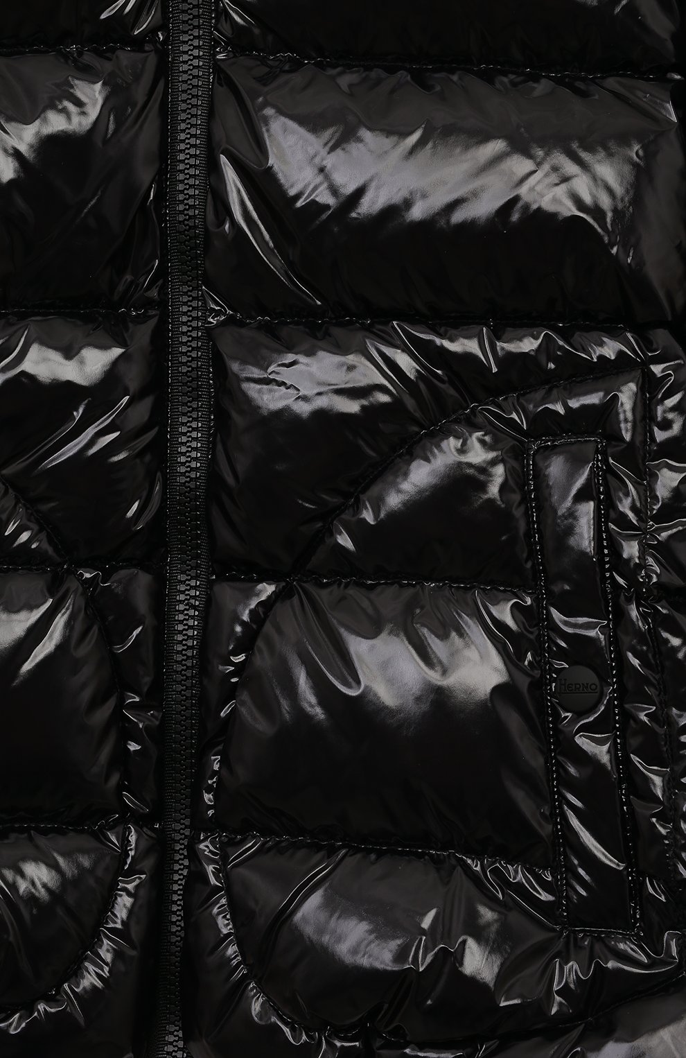 Пуховик HERNO черного цвета по цене 45400 руб., арт. PI000011X/12220Z/10A-14A, фото 3 Пуховик HERNO, арт. PI000011X/12220Z/10A-14A, фото 3