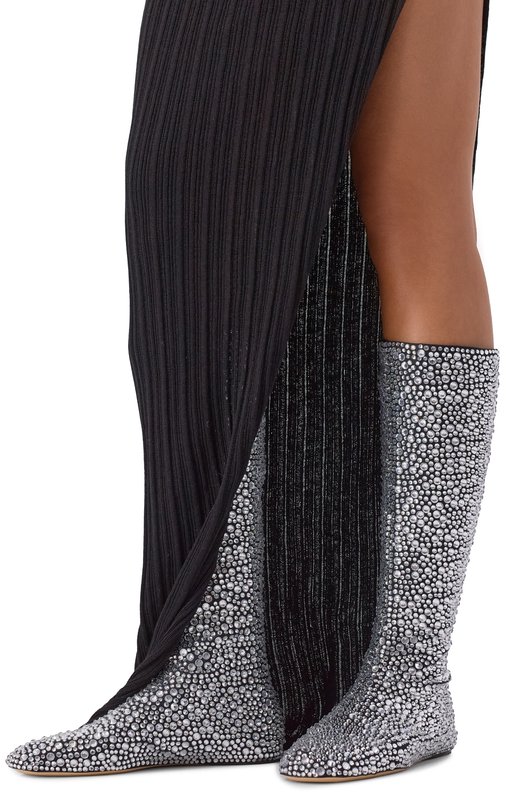 Текстильные сапоги Giuseppe di Morabito 05FW2SH024FC 028 Серебряный  05FW2SH024FC 028 Фото 2