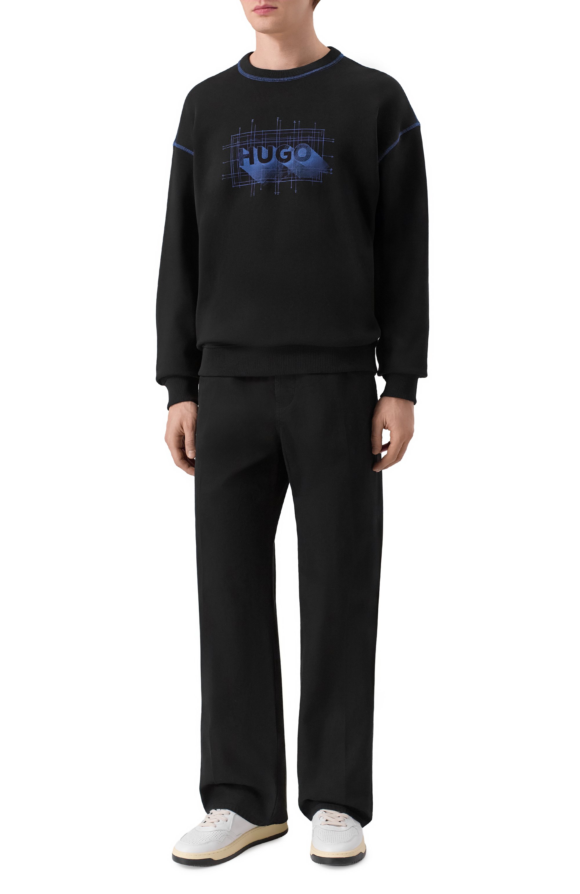 Хлопковый свитшот HUGO BLUE, арт. 50553505, фото 2