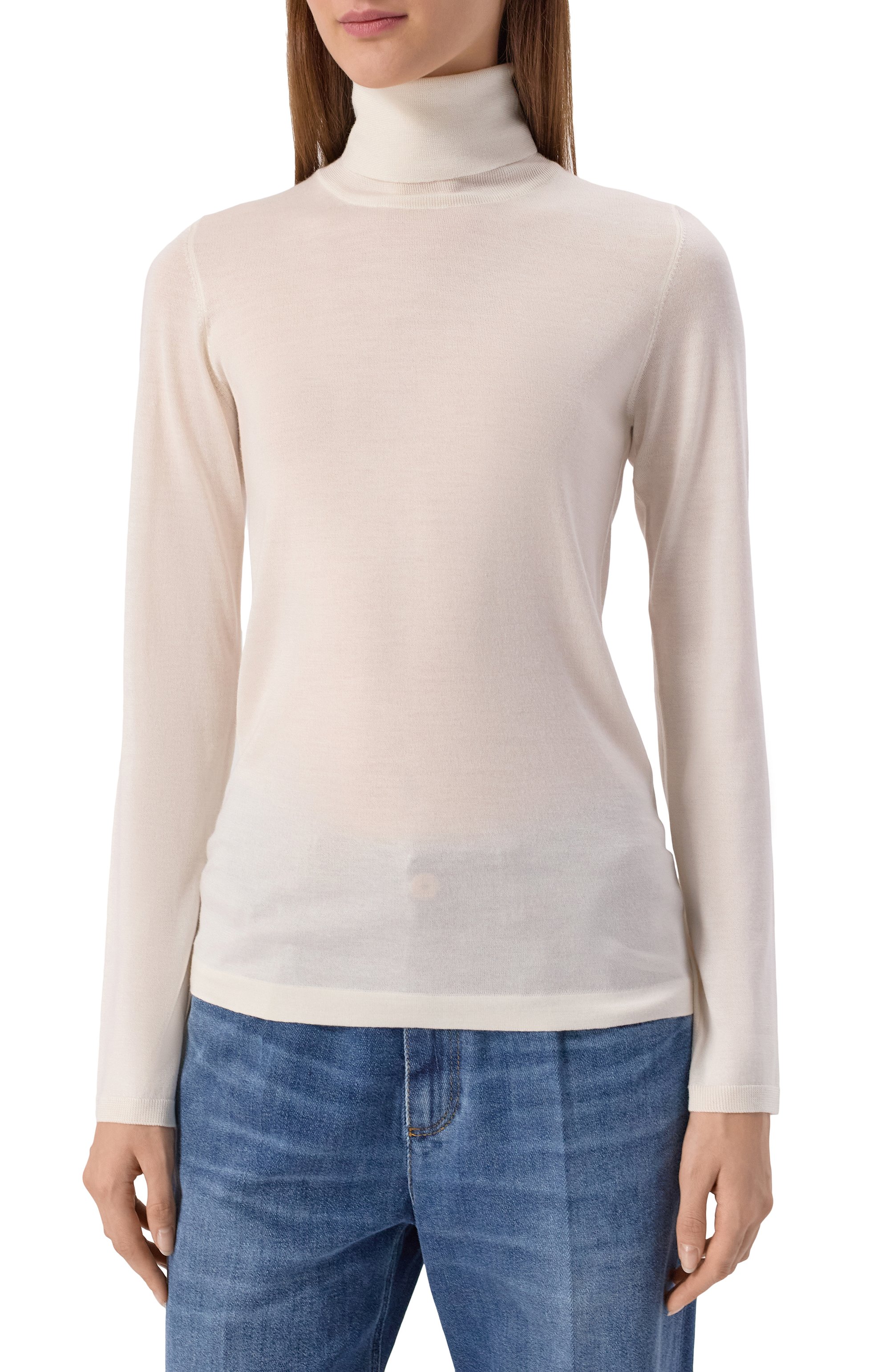 Водолазка из кашемира и шелка BRUNELLO CUCINELLI, арт. M13800063P, фото 3