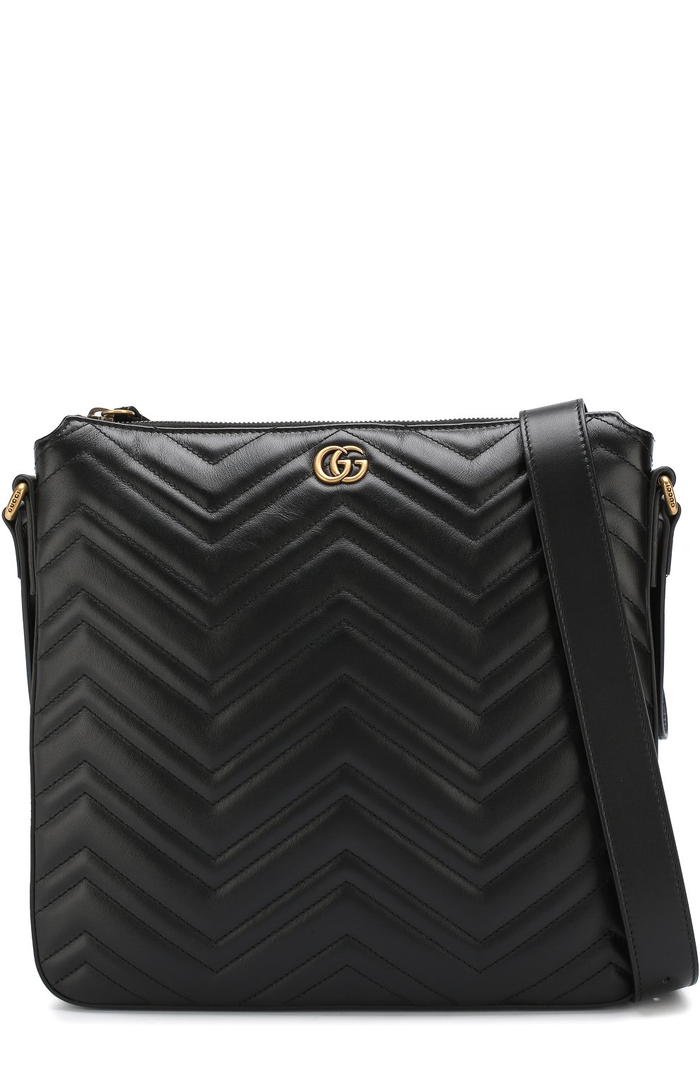 Кожаная сумка-планшет gg GUCCI черного цвета по цене 109500 руб., арт. 523369/DTDHT, фото 5 Кожаная сумка-планшет gg GUCCI, арт. 523369/DTDHT, фото 5