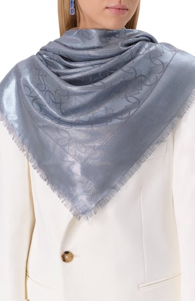 Шаль из шелка и шерсти ELIE SAAB, арт. SE1414J6112, фото 2