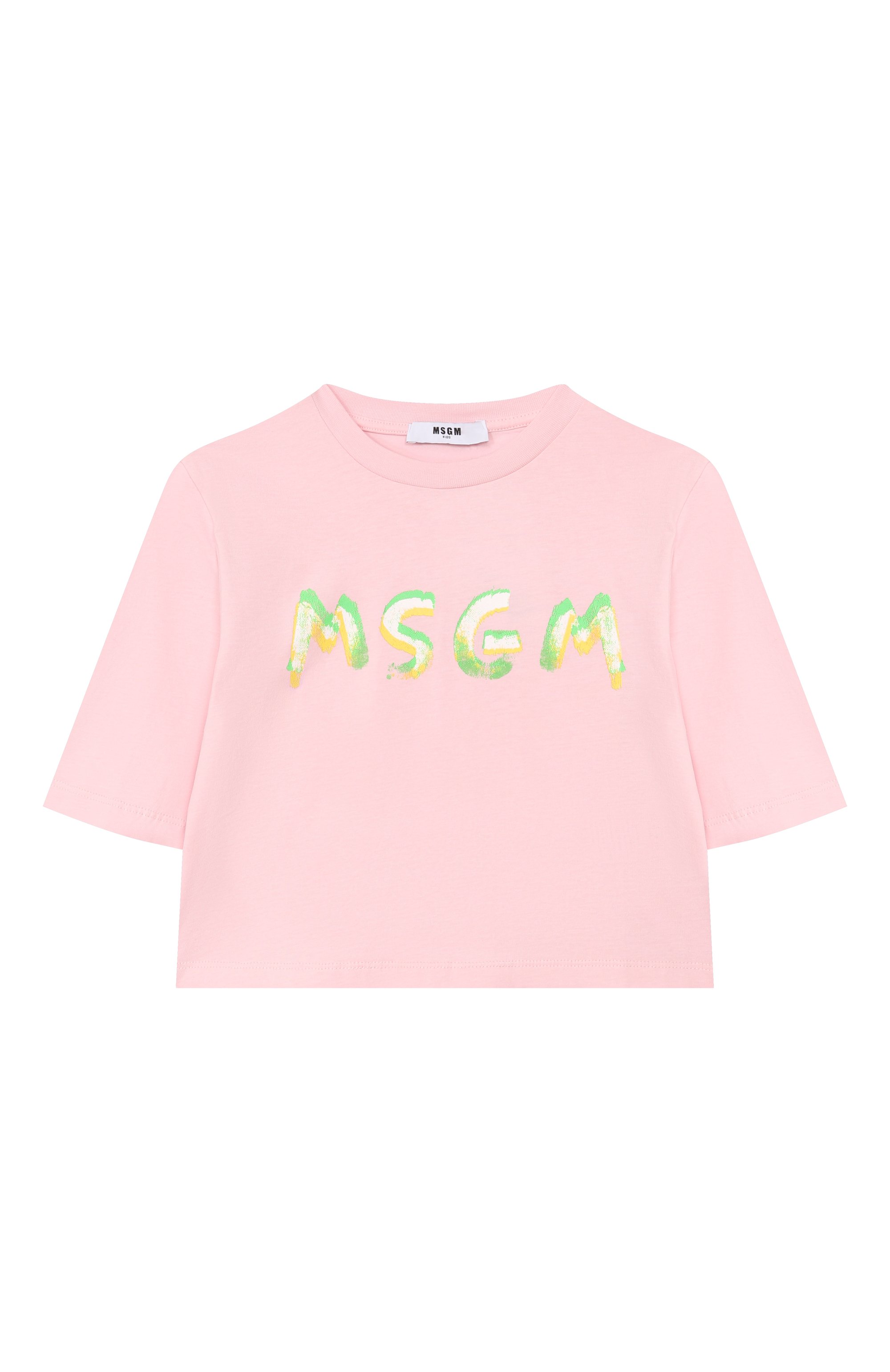 Хлопковая футболка MSGM KIDS, арт. S6MSJGTH002, фото 1