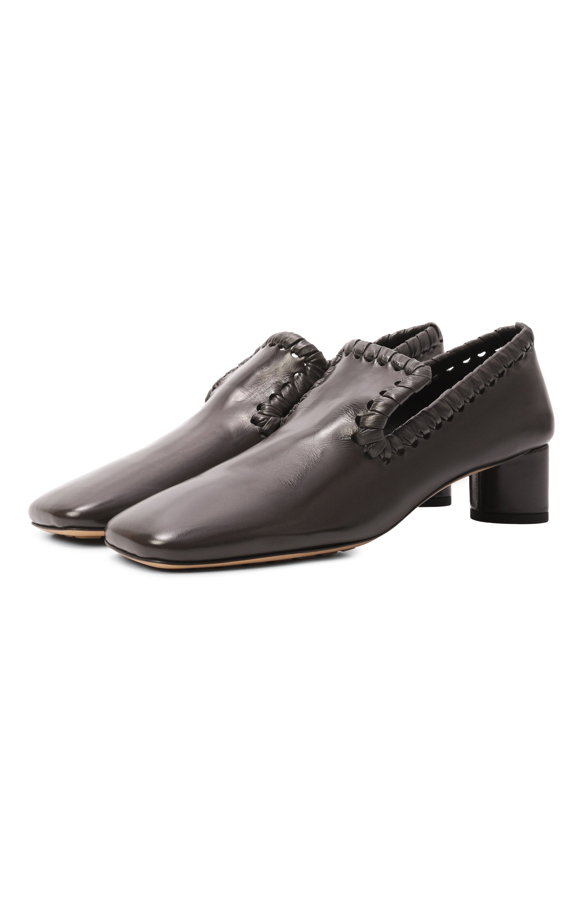 Кожаные туфли sabato BOTTEGA VENETA темно-коричневого цвета по цене 152000 руб., арт. 868212/V3H90, фото 1 Кожаные туфли sabato BOTTEGA VENETA, арт. 868212/V3H90, фото 1