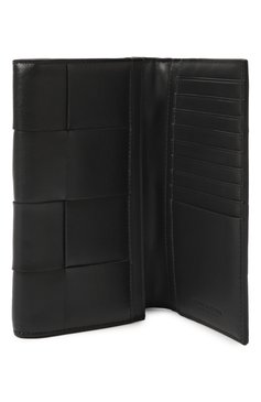 Мужской кожаное портмоне BOTTEGA VENETA черного цвета, арт. 749463/VBWD2 | Фото 3 (Материал: Натуральная кожа; Нос: Не проставлено; Материал сплава: Проставлено)