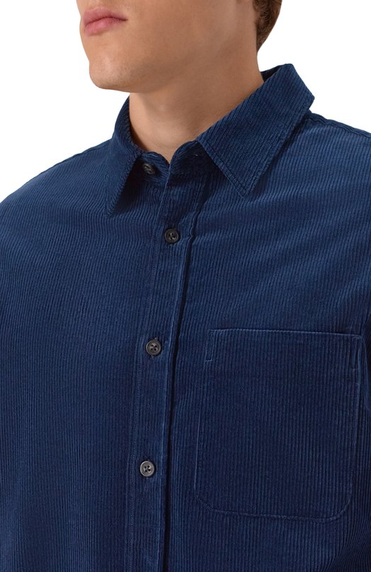 Вельветовая рубашка 12 STOREEZ 133457 Синий  133457 Фото 5