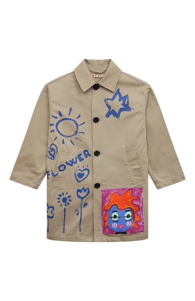 Хлопковый тренч MARNI, арт. M00646/M00P3, фото 1