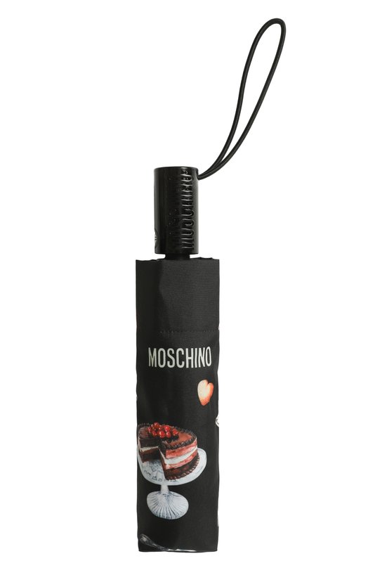 Складной зонт Moschino 8953-0PENCL0SEA Чёрный  8953-0PENCL0SEA Фото 4