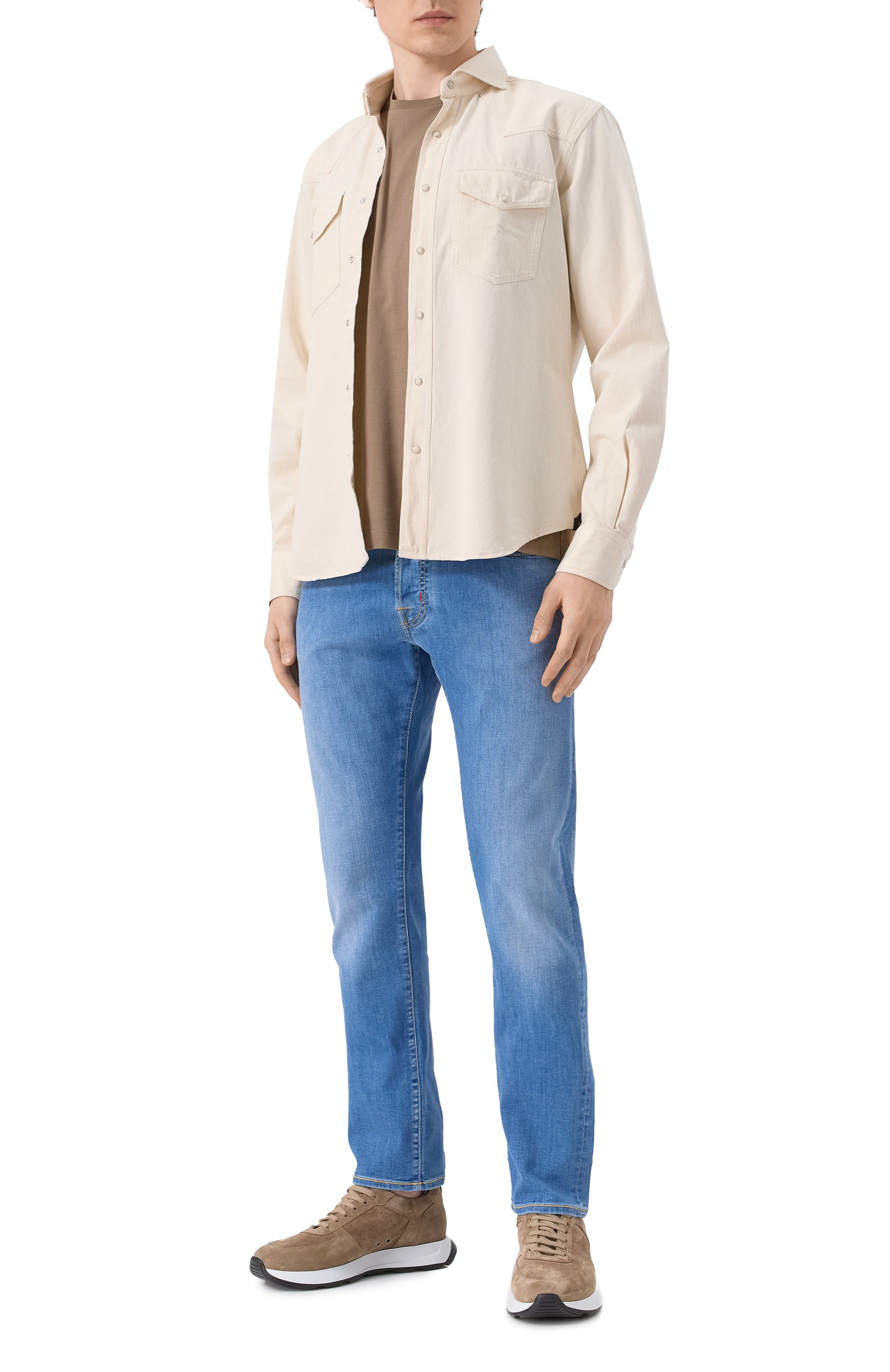 Хлопковая футболка CORNELIANI, арт. 25G575-2525005, фото 2