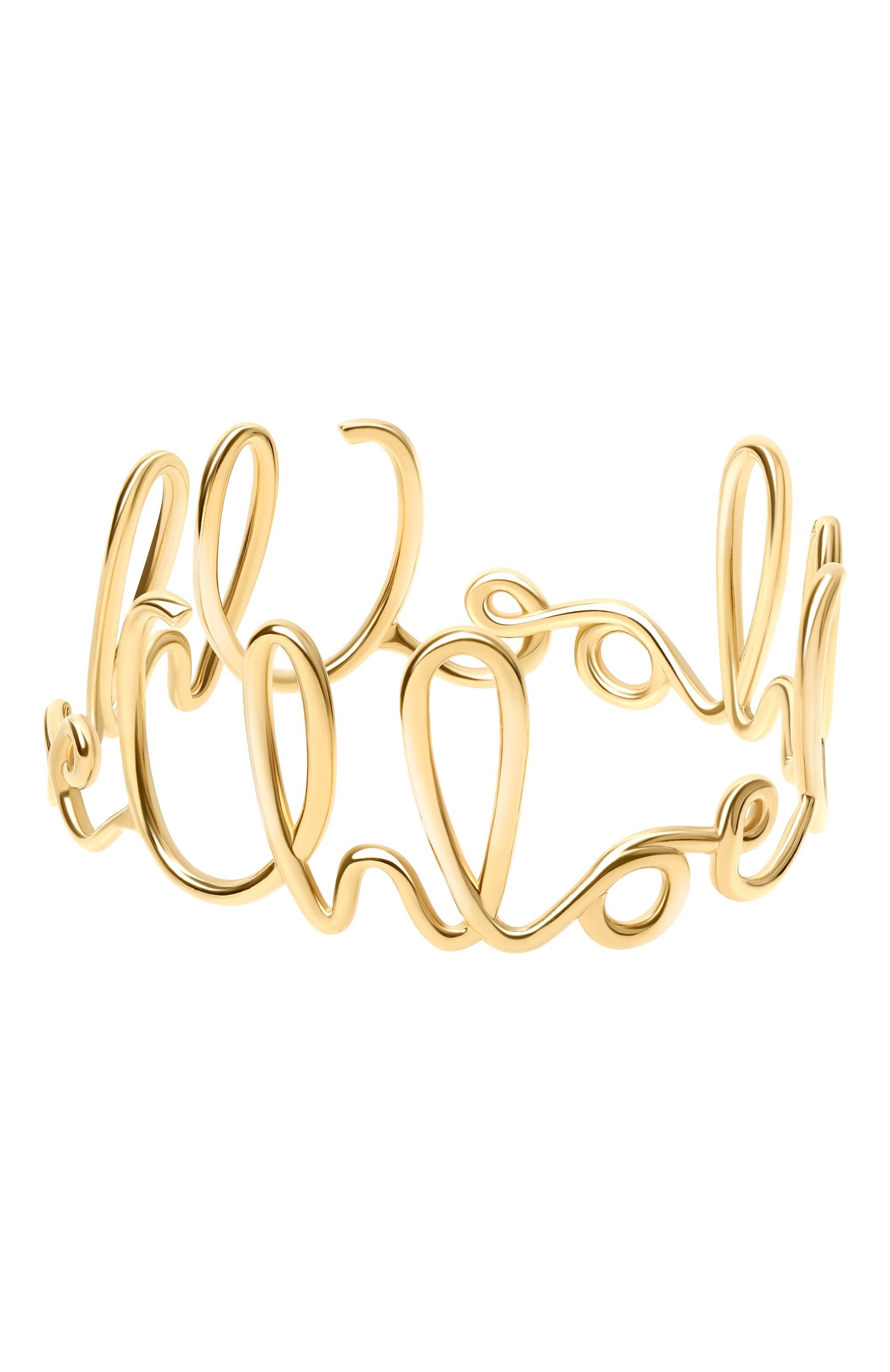 Комплект из двух браслетов CHLOÉ золотого цвета по цене 66200 руб., арт. CHC24WFB36/CB7, фото 3 Комплект из двух браслетов CHLOÉ, арт. CHC24WFB36/CB7, фото 3