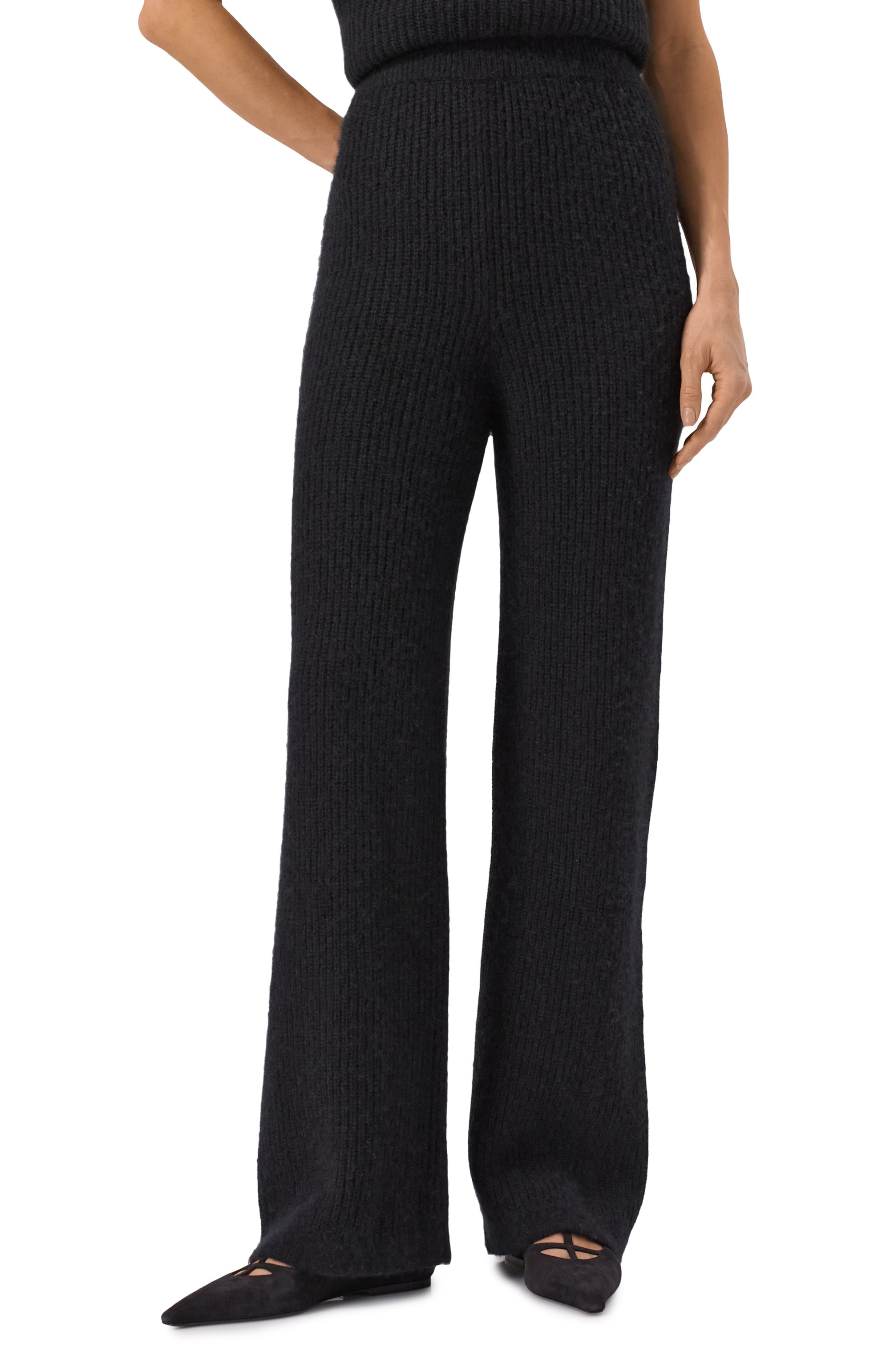 Брюки из шерсти и кашемира MVST черного цвета по цене 175500 руб., арт. WF60-473MU, фото 3 Брюки из шерсти и кашемира MVST, арт. WF60-473MU, фото 3