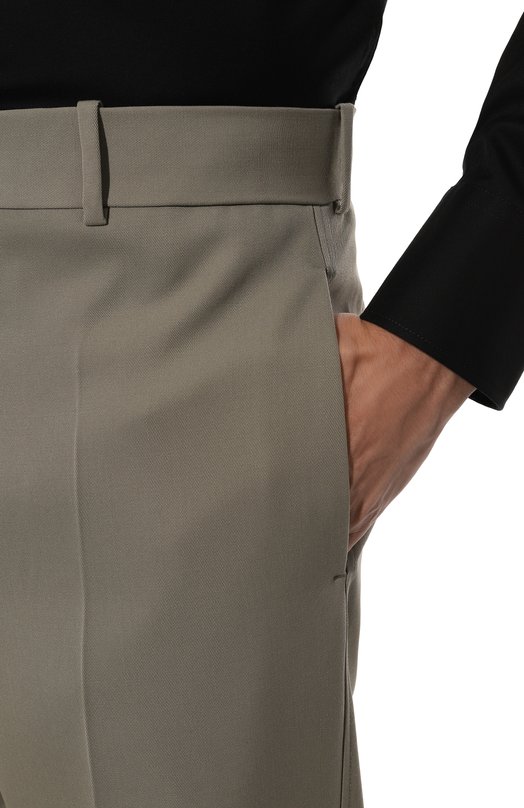 Шерстяные брюки Jil Sander J23KA0003/J40002 Зелёный  J23KA0003/J40002 Фото 5