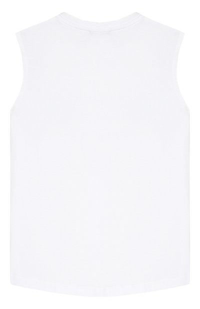 Хлопковая майка BALMAIN белого цвета по цене 17650 руб., арт. 6K8532/KX080/12-16, фото 2 Хлопковая майка BALMAIN, арт. 6K8532/KX080/12-16, фото 2