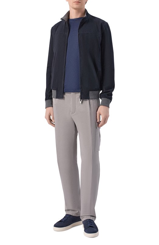 Хлопковые брюки-карго Kiton UP0005K0600H Серый  UP0005K0600H Фото 2