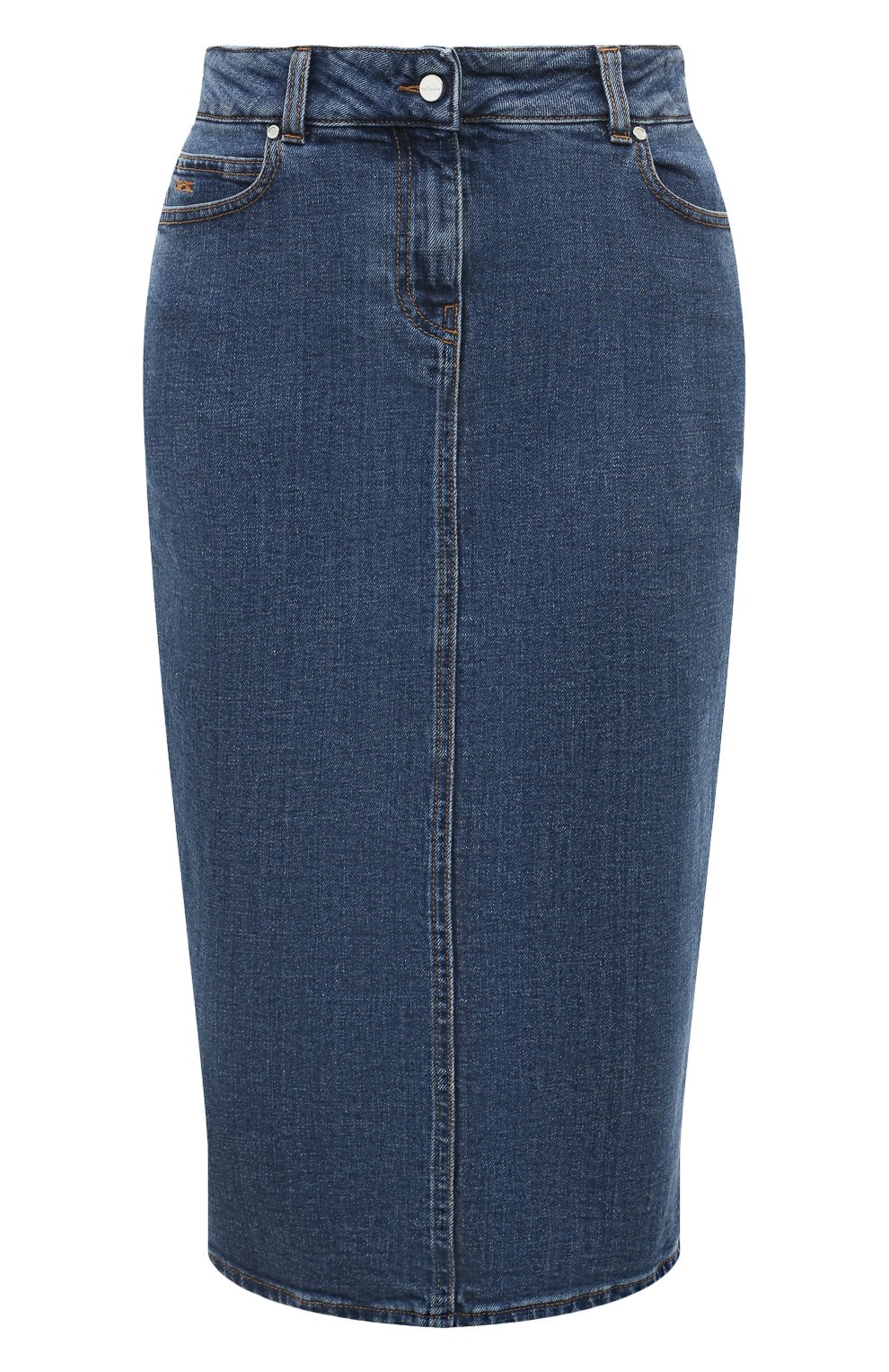 Джинсовая юбка KITON темно-синего цвета по цене 93300 руб., арт. DJ57201K0900D, фото 1 Джинсовая юбка KITON, арт. DJ57201K0900D, фото 1