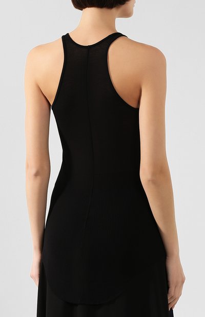 Майка из смеси вискозы и шелка RICK OWENS черного цвета по цене 22900 руб., арт. RP20S1101/RC, фото 4 Майка из смеси вискозы и шелка RICK OWENS, арт. RP20S1101/RC, фото 4
