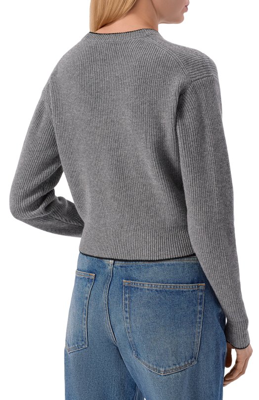 Пуловер из шерсти и кашемира Chloé CH26SMP39710 Серый  CH26SMP39710 Фото 4