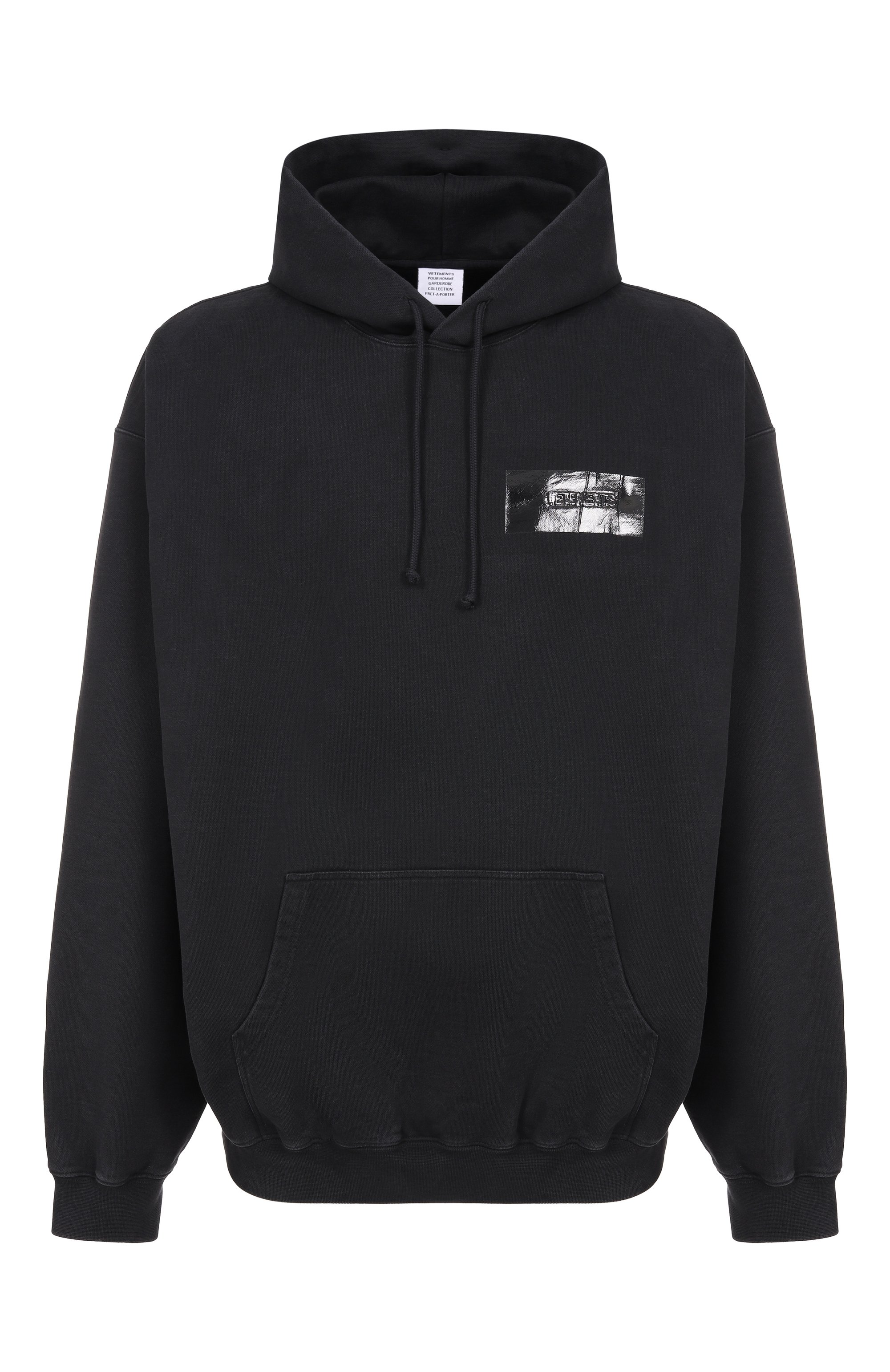 Хлопковое худи VETEMENTS, арт. ME76HD147B/1302 M0LLET0N, фото 1