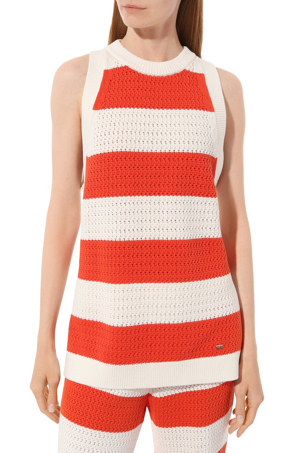 Хлопковый топ SONIA RYKIEL, арт. 23E54T55, фото 3