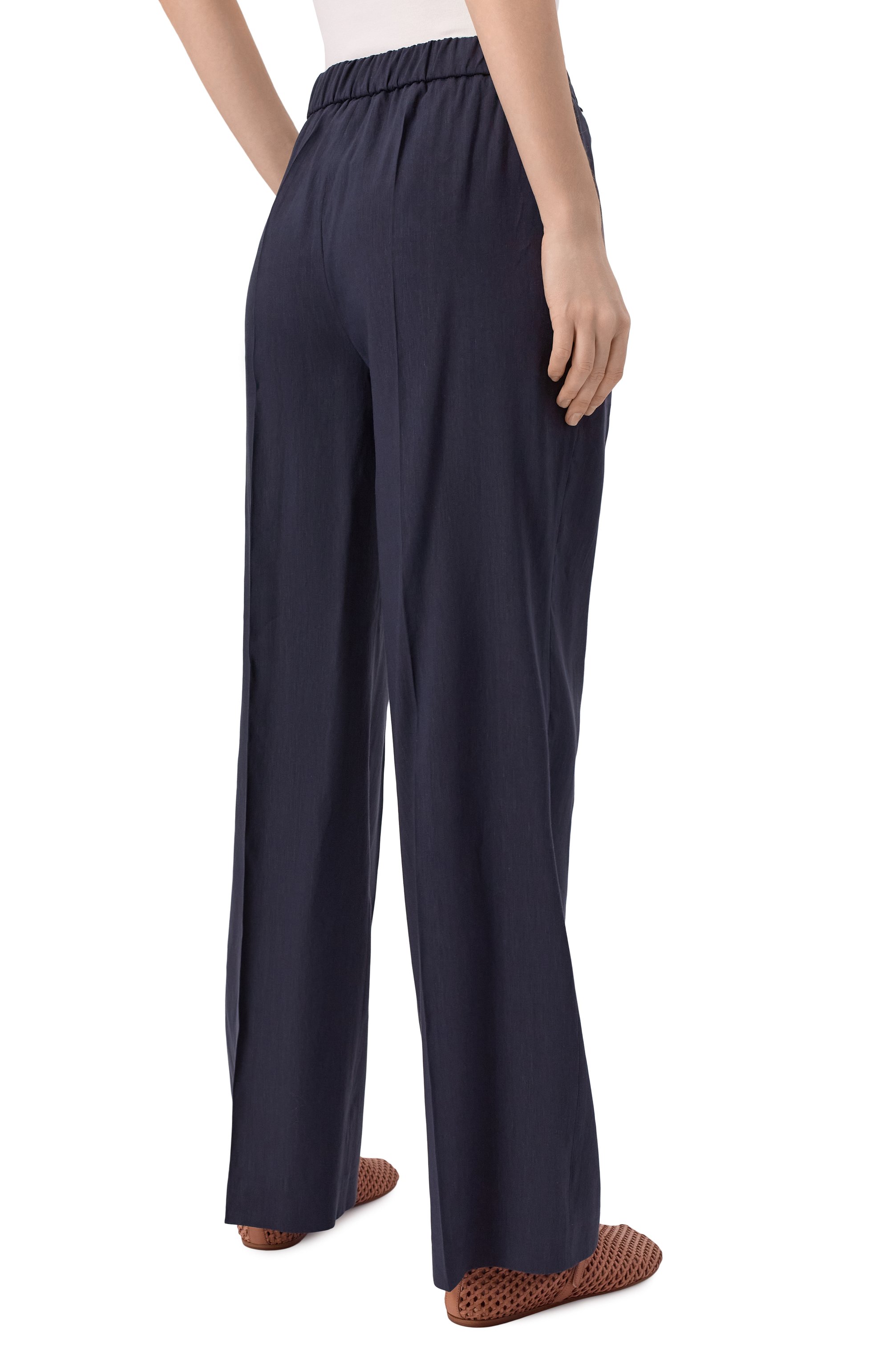 Брюки изо льна и вискозы BOSS, арт. 50540608, фото 4