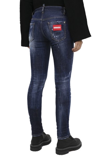 Джинсы DSQUARED2 синего цвета по цене 58400 руб., арт. S72LB0359/S30664, фото 5 Джинсы DSQUARED2, арт. S72LB0359/S30664, фото 5