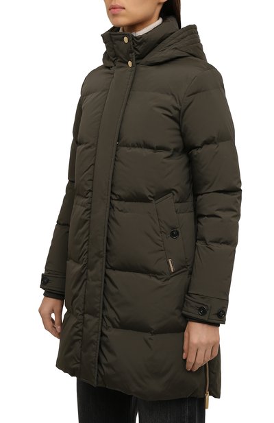 Пуховик WOOLRICH темно-зеленого цвета по цене 77150 руб., арт. CFWW0U0514FR/UT1148, фото 3 Пуховик WOOLRICH, арт. CFWW0U0514FR/UT1148, фото 3