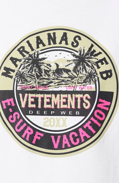 Хлопковая футболка VETEMENTS, арт. UAH20TR925/W, фото 5