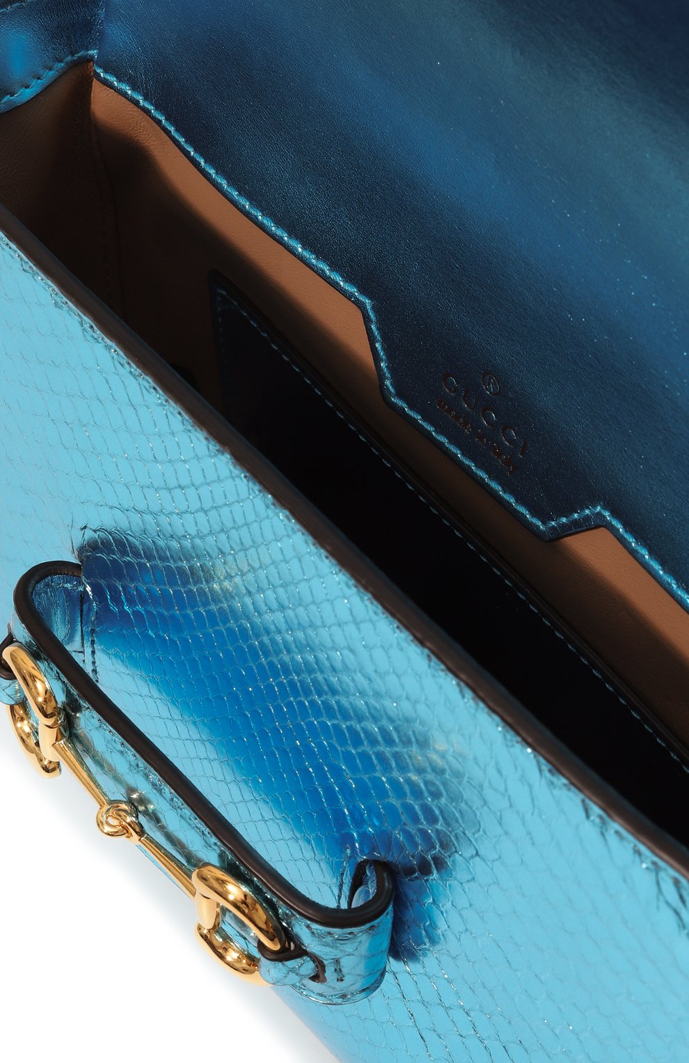 Сумка 1955 horsebit из кожи питона GUCCI, арт. 677266 E1DFG, фото 5
