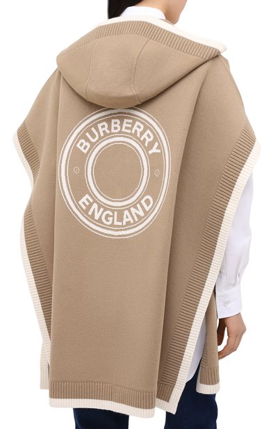 Накидка из шерсти и кашемира BURBERRY, арт. 8031582, фото 4