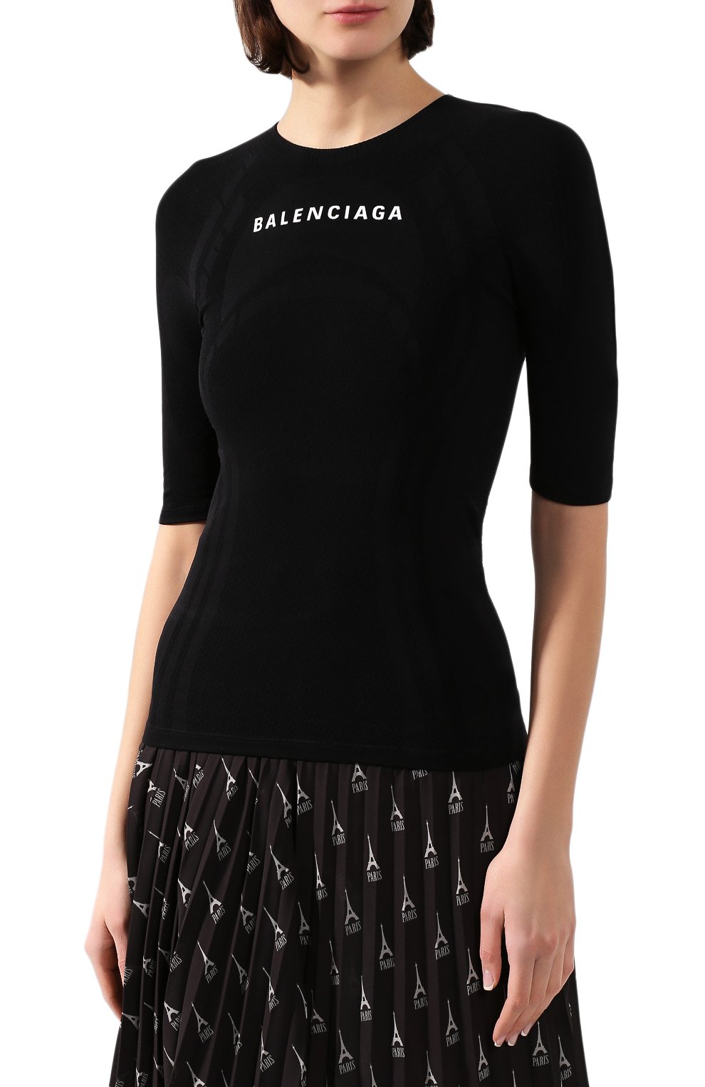 Топ BALENCIAGA черного цвета по цене 35650 руб., арт. 570786/TEVC1, фото 3 Топ BALENCIAGA, арт. 570786/TEVC1, фото 3