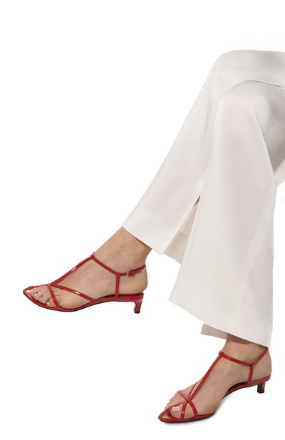 Кожаные босоножки JIL SANDER, арт. J15WP0129/P6521, фото 3